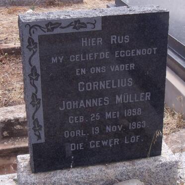 MÜLLER Cornelius Johannes 1898-1963