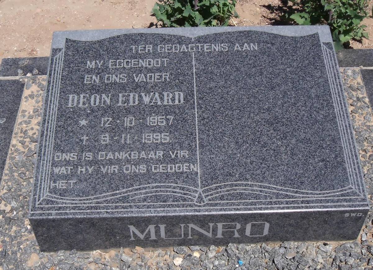 MUNRO Deon Edward 1957-1995