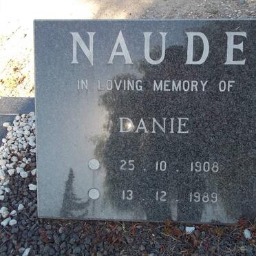 NAUDÉ Danie 1908-1989