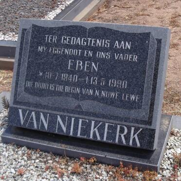 NIEKERK Eben, van 1940-1990