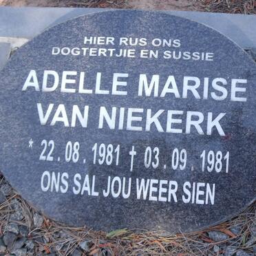 NIEKERK Adelle Marise, van 1981-1981