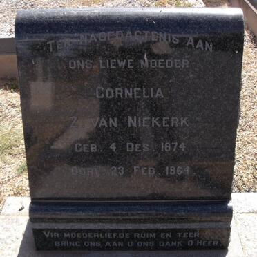 NIEKERK Cornelia Z., van 1874-1964