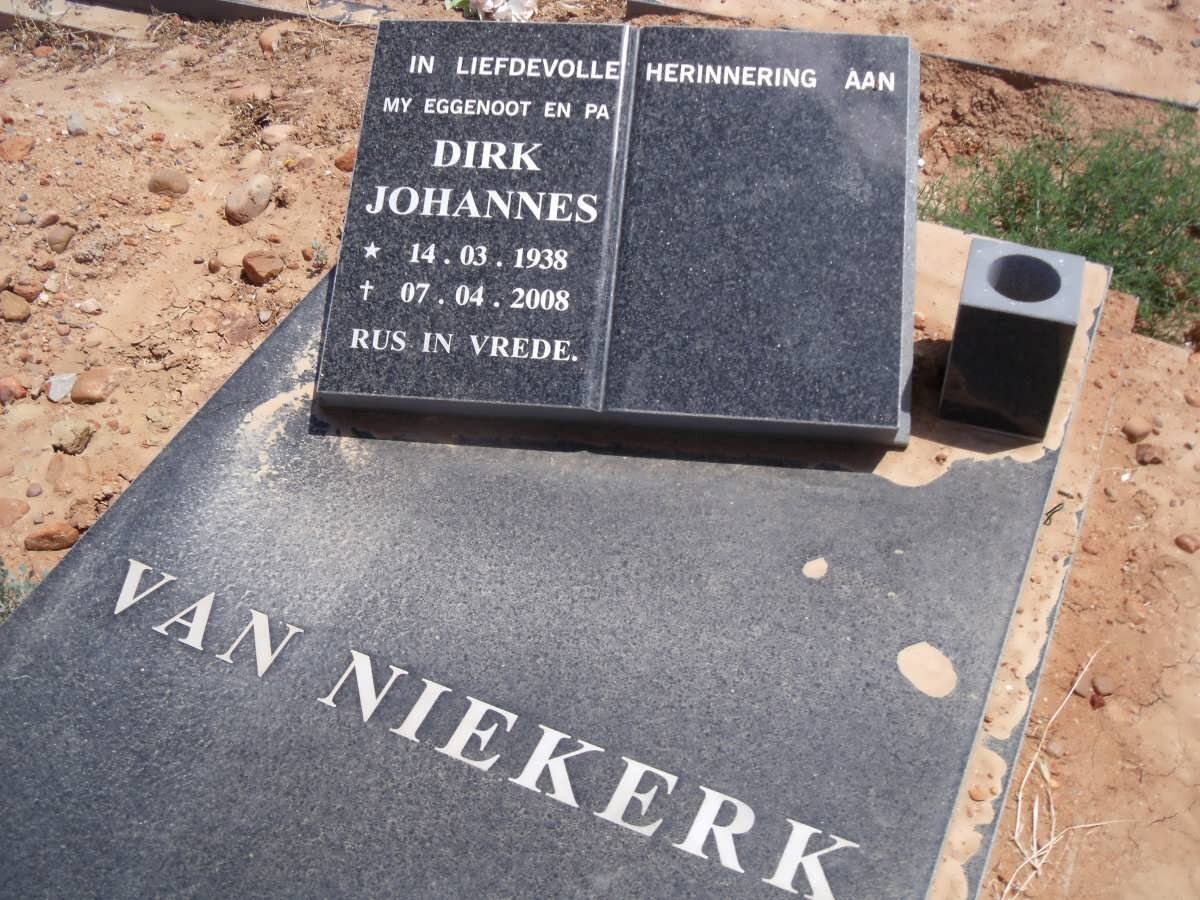 NIEKERK Dirk Johannes, van 1938-2008