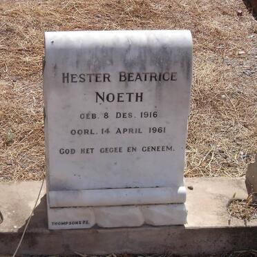 NOETH Hester Beatrice 1916-1961