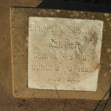 NORTIER Cornelia Susanna 1877-1958