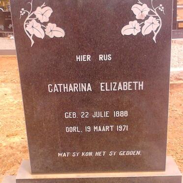 NORTIER Catharina Elizabeth 1888-1971