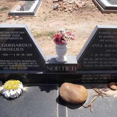 NORTIER Gert Gerhardus Cornelius 1930-2009 &amp; Anna Maria F. MEYER 1928-1995