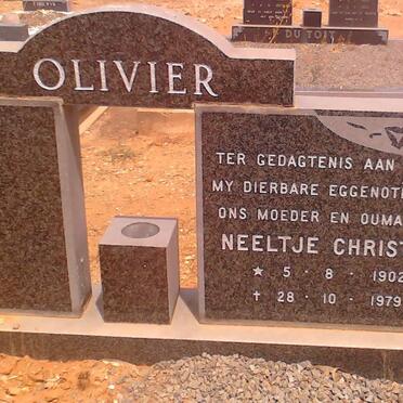 OLIVIER Neeltje Christina 1902-1979