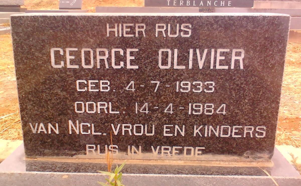 OLIVIER George 1933-1984