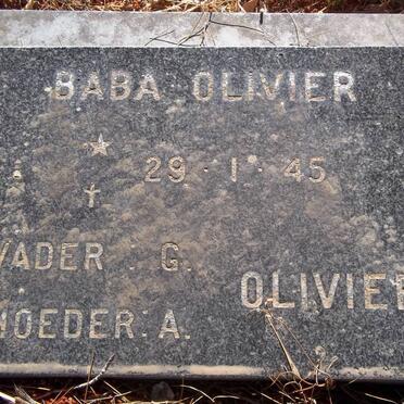 OLIVIER Baba 1945-1945