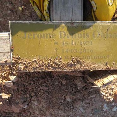 OHLSON Jerome Dennis 1971-2016
