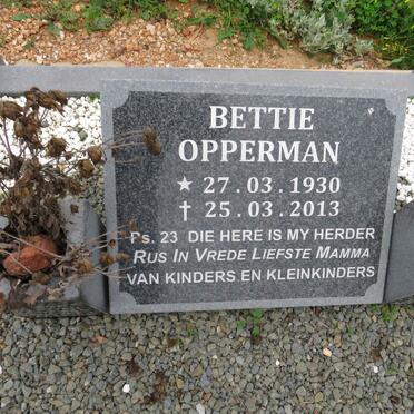 OPPERMAN Bettie 1930-2013