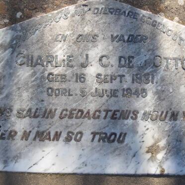 OTTO Charlie J.C.de J 1881-1945