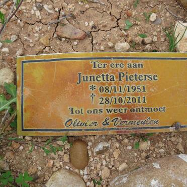 PIETERSE Junetta 1951-2011