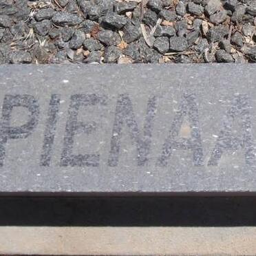 PIENAAR Solomon Cornelius 1917-1996 &amp; Cornelia Isabelle OLIVIER 1939- 