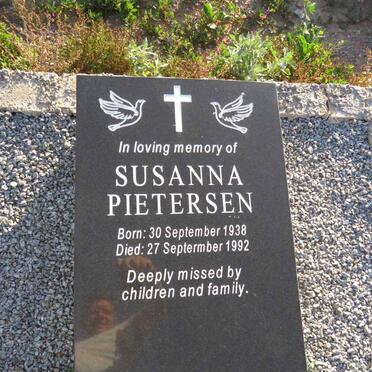 PIETERSEN Susanna 1938-1992