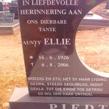 PIEDT Ellie 1926-2006