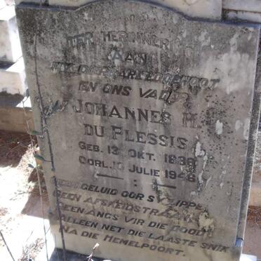 PLESSIS Johannes H., du 1886-1946