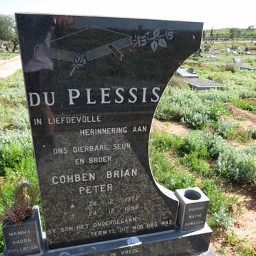 PLESSIS Cohben Brian Peter, du 1972-1993