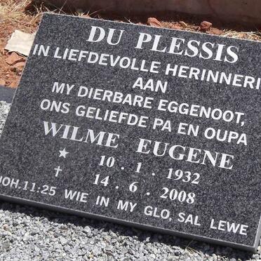 PLESSIS Wilme Eugene, du 1932-2008