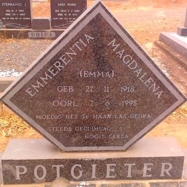POTGIETER Emmerentia Magdalena 1918-1995