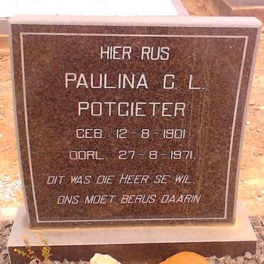 POTGIETER Paulina C.L.1901-1971