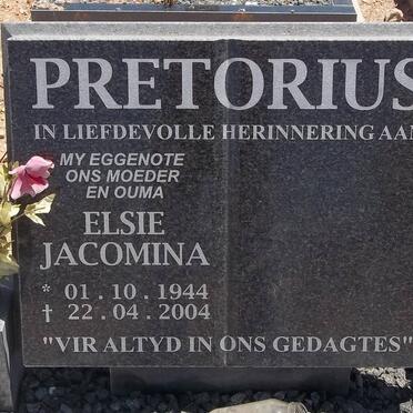 PRETORIUS Elsie Jacomina 1944-2004