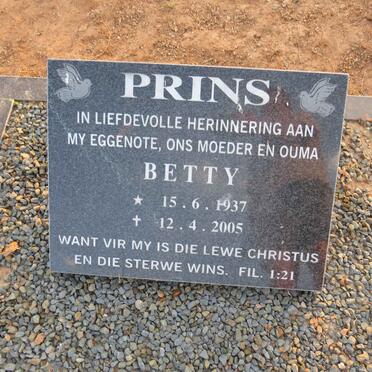 PRINS Betty 1937-2005