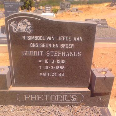 PRETORIUS Gerrit Stephanus 1965-1999