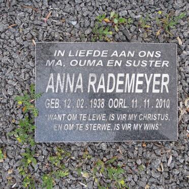 RADEMEYER Anna 1938-2010