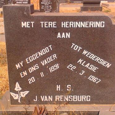 RENSBURG H.S., van 1891-1967