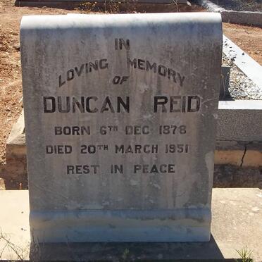 REID Duncan 1878-1951