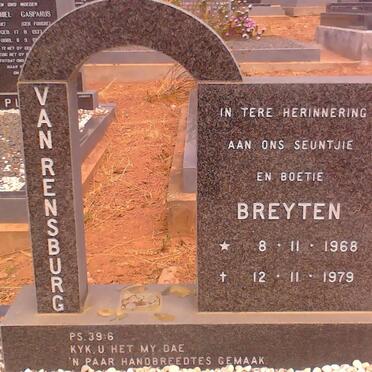RENSBURG Breyten, van 1968-1979