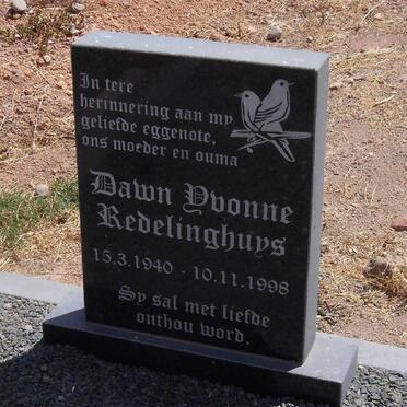 REDELINGHUYS Dawn Yvonne 1940-1998