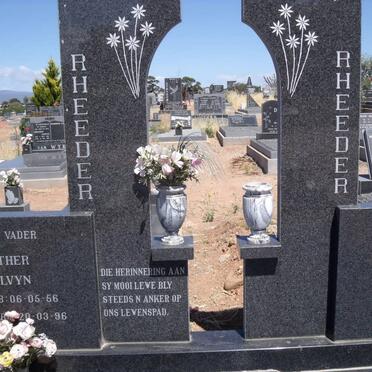 RHEEDER Luther Kalvyn 1956-1996 &amp; Catharina Wilna 1957-