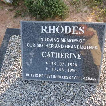 RHODES Catherine 1928-1990