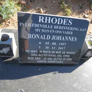 RHODES Ronald Johannes 1957-2017