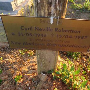 ROBERTSON Cyril Neville 1946-1987