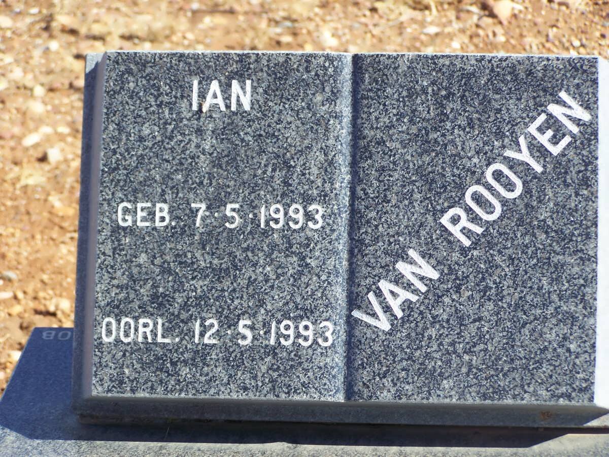 ROOYEN Ian, van 1993-1993