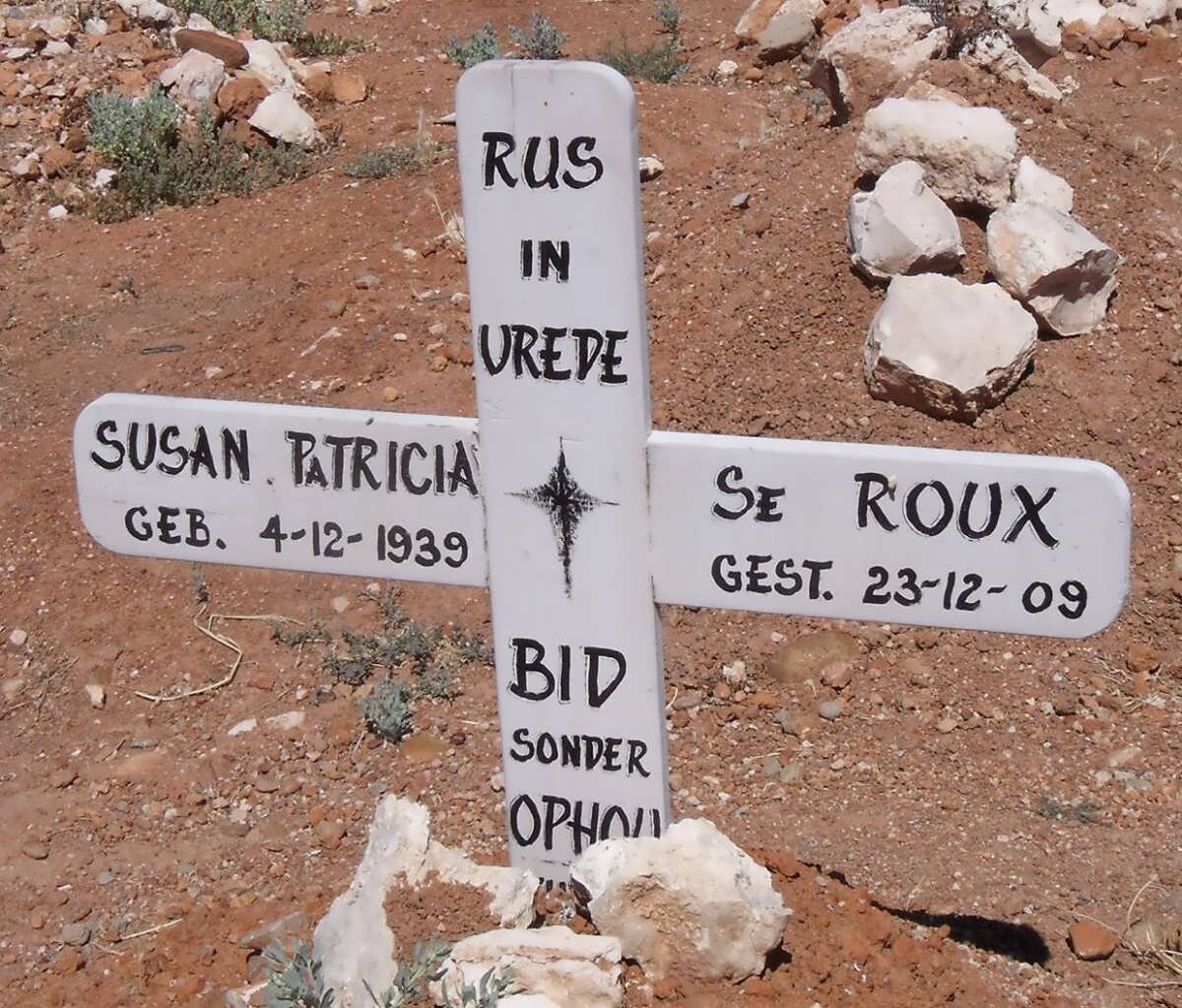 ROUX Susan Patricia, le 1939-2009