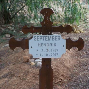SEPTEMBER Hendrik 1957-2007