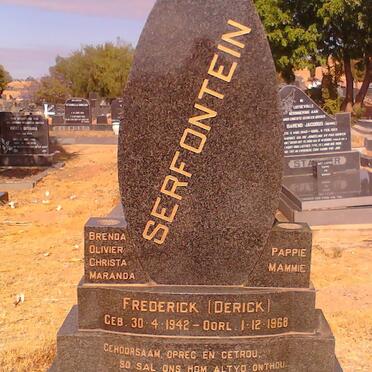 SERFONTEIN Frederick 1942-1968