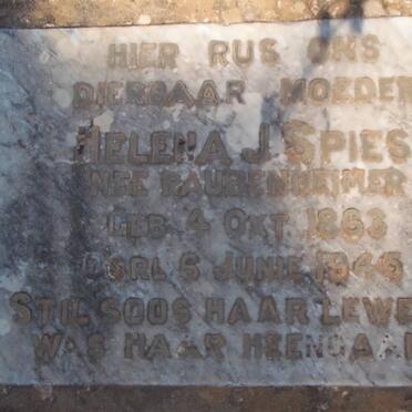 SPIES Helena J. nee RAUBENHEIMER 1863-1945