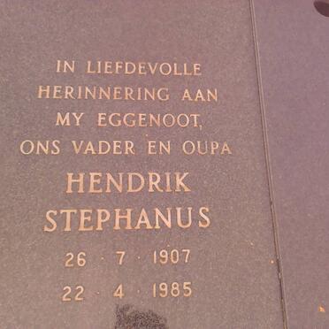 SPIES Hendrik Stephanus 1907-1985