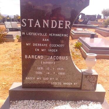 STANDER Barend Jacobus 1935-1988