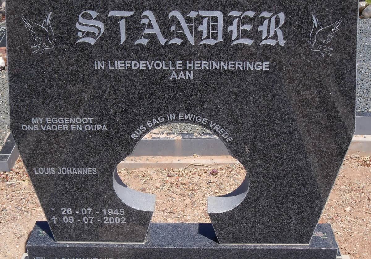 STANDER Louis Johannes 1945-2002