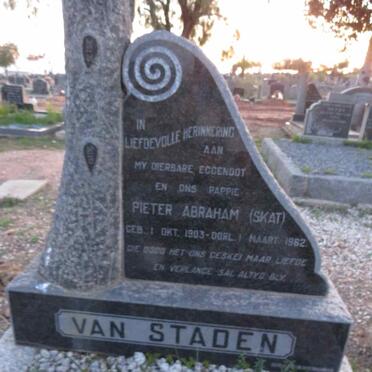 STADEN Pieter Abraham, van 1903-1962