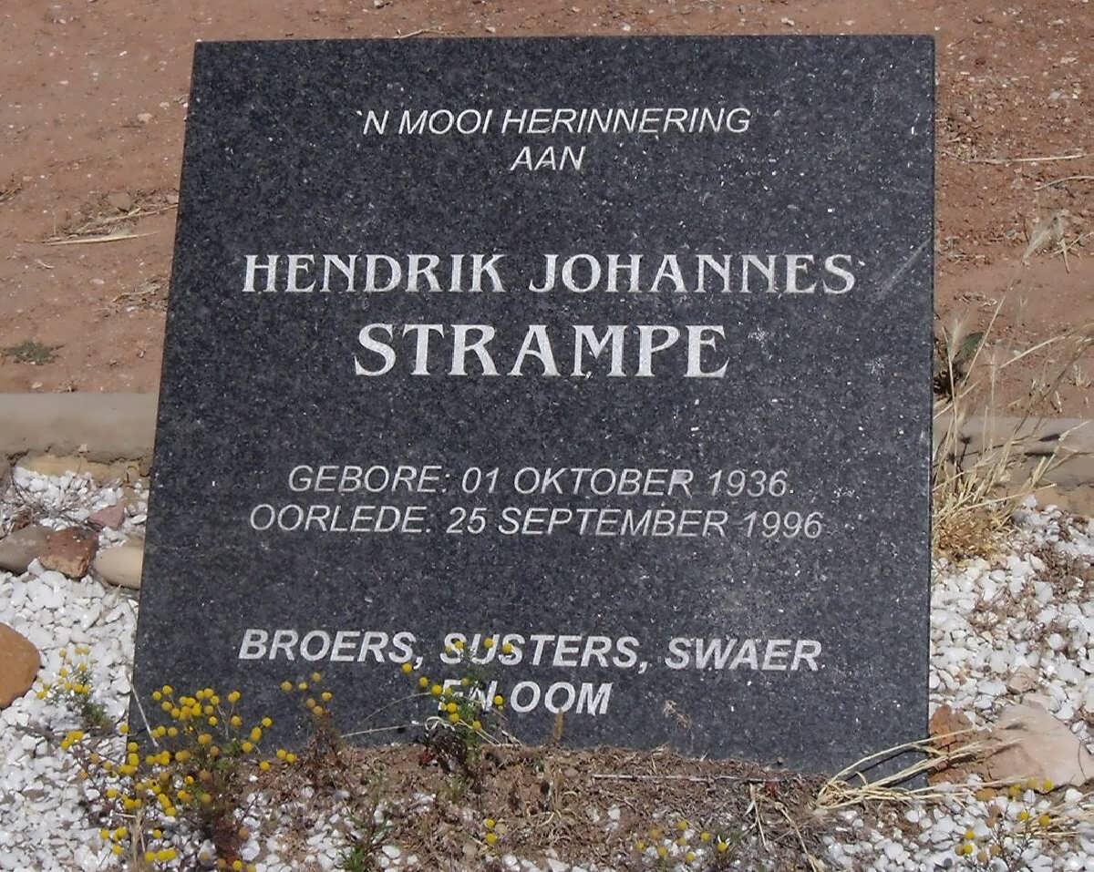 STRAMPE Hendrik Johannes 1936-1996