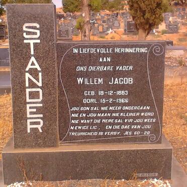 STANDER Willem Jacob 1883-1966