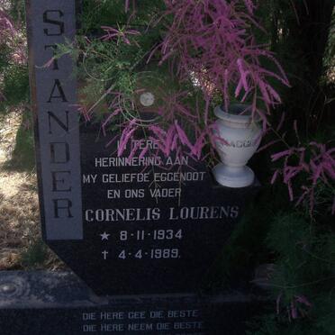 STANDER Cornelis Lourens 1934-1989